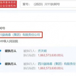 劍南春被強執(zhí)18.63億 涉及董事長喬天明其他刑事案件