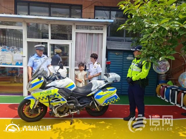 信新相映走進金湖路幼兒園 讓孩子們體驗當“小鐵騎”的樂趣