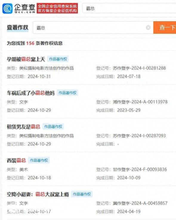 廣電總局要求加強(qiáng)對(duì)“霸總”微短劇管理 超百個(gè)“霸總”作品登記著作權(quán)