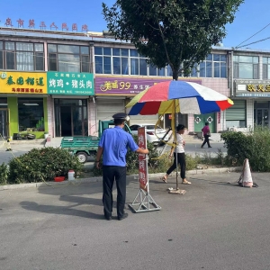 店子中隊(duì)--開展鎮(zhèn)容鎮(zhèn)貌管理 讓鎮(zhèn)街管理更精細(xì)