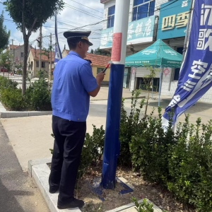 店子中隊(duì)--亮化城市容貌 爭(zhēng)創(chuàng)文明城市